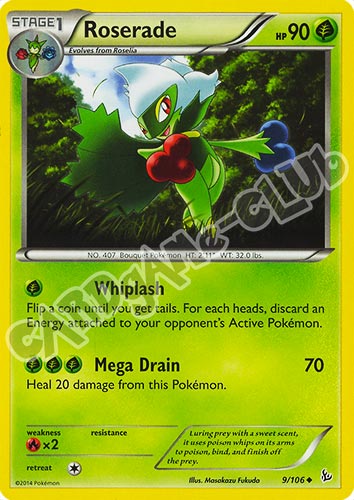 009 / 106 Roserade non comune (EN) -NEAR MINT-