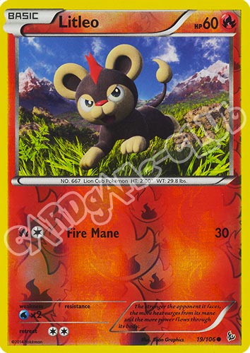 019 / 106 Litleo comune foil reverse (EN) -NEAR MINT-