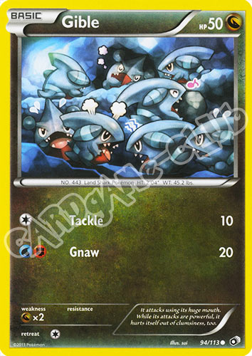 094 / 113 Gible comune normale (EN) -NEAR MINT-