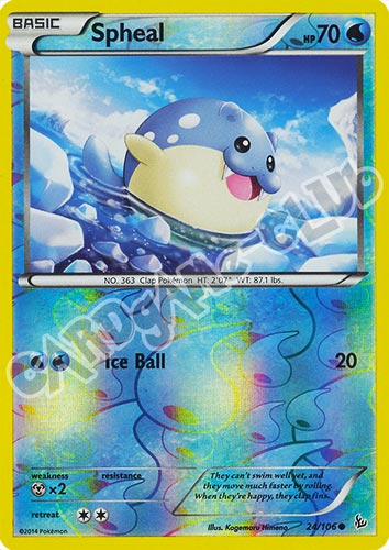 024 / 106 Spheal comune foil reverse (EN) -NEAR MINT-