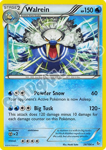 026 / 106 Walrein rara (EN) -NEAR MINT-