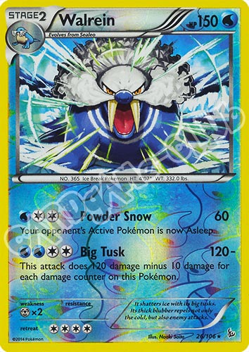 026 / 106 Walrein rara foil reverse (EN) -NEAR MINT-