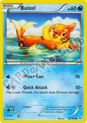 028 / 106 Buizel comune (EN) -NEAR MINT-