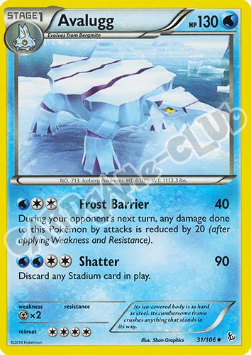 031 / 106 Avalugg non comune (EN) -NEAR MINT-