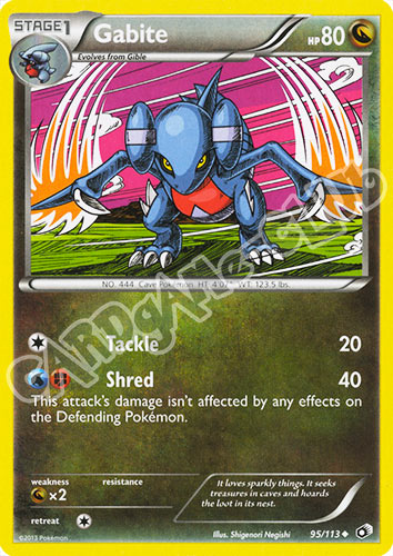 095 / 113 Gabite non comune normale (EN) -NEAR MINT-