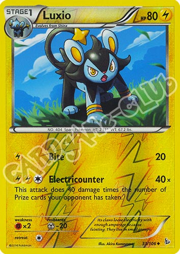 033 / 106 Luxio non comune foil reverse (EN) -NEAR MINT-