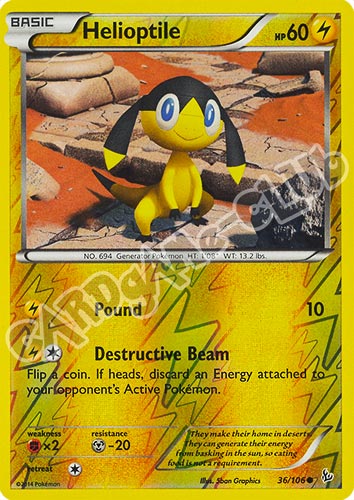 036 / 106 Helioptile comune foil reverse (EN) -NEAR MINT-