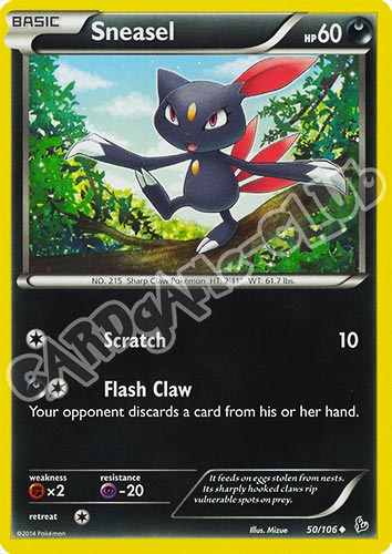050 / 106 Sneasel non comune (EN) -NEAR MINT-
