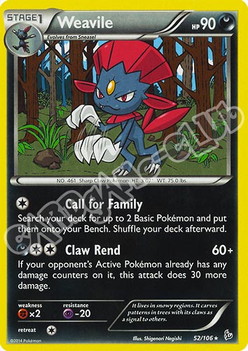 052 / 106 Weavile rara (EN) -NEAR MINT-