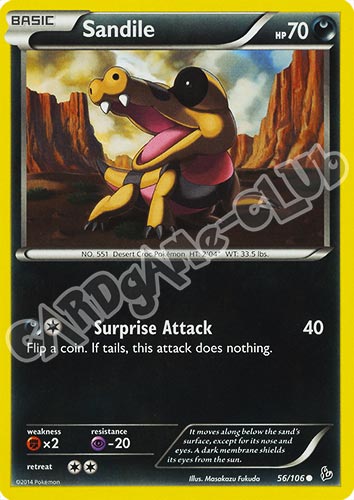 056 / 106 Sandile comune (EN) -NEAR MINT-