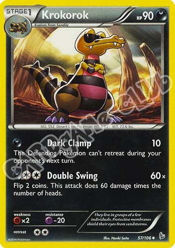 057 / 106 Krokorok non comune (EN) -NEAR MINT-