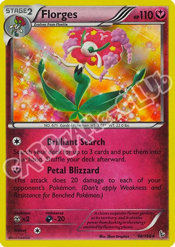 066 / 106 Florges rara foil (EN) -NEAR MINT-