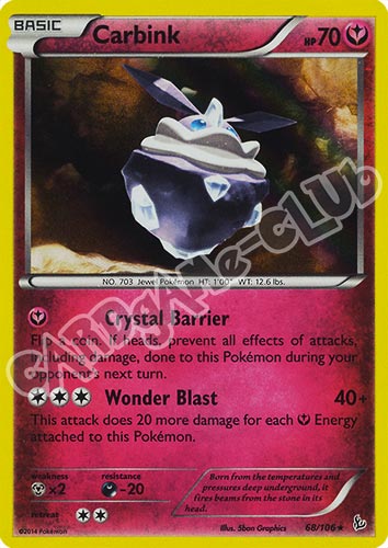 068 / 106 Carbink rara foil (EN) -NEAR MINT-