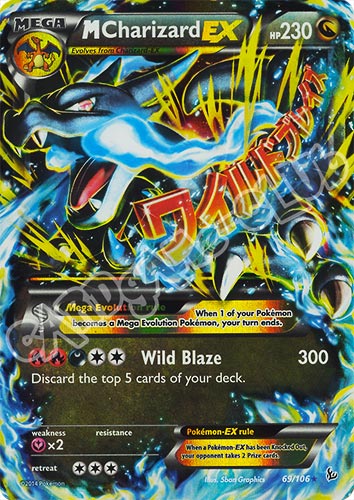 069 / 106 M Charizard EX rara ex foil (EN) -NEAR MINT-