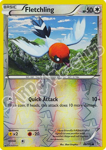 086 / 106 Fletchling comune foil reverse (EN) -NEAR MINT-
