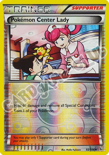 093 / 106 Pokemon Center Lady non comune foil reverse (EN) -NEAR MINT-