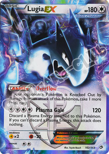 102 / 113 Lugia EX rara ex foil (EN) -NEAR MINT-