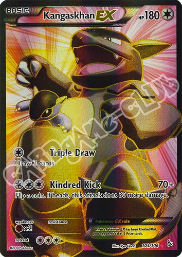 103 / 106 Kangaskhan EX rara segreta foil (EN) -NEAR MINT-