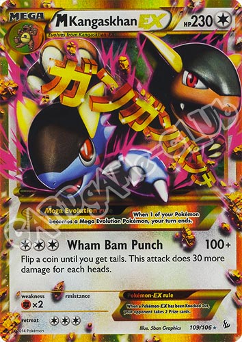 109 / 106 M Kangaskhan EX rara ex foil (EN) -NEAR MINT-