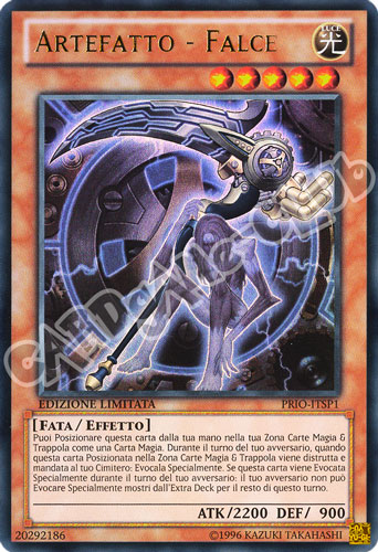 PRIO-ITSP1 Artefatto - Falce ultra rara Edizione Limitata (IT) -NEAR MINT-