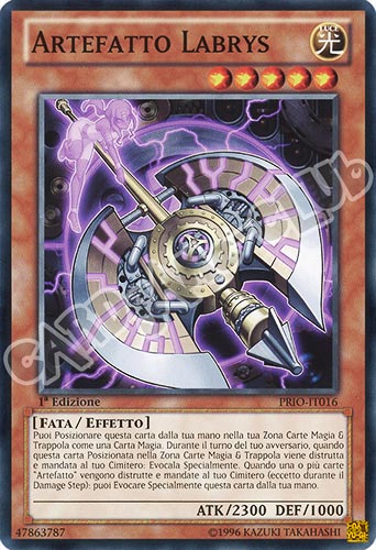 PRIO-IT016 Artefatto Labrys comune 1a edizione (IT) -NEAR MINT-