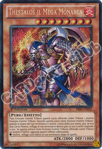 PRIO-IT035 Thestalos il Mega Monarca rara segreta 1a edizione (IT) -NEAR MINT-