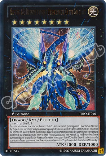 PRIO-IT040 Numero 62: Drago Fotonico Primordiale Occhi Galattici ultra rara 1a edizione (IT) -NEAR MINT-