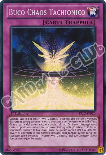 PRIO-IT070 Buco Chaos Tachionico super rara 1a edizione (IT) -NEAR MINT-