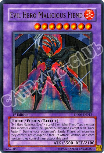 DP06-EN013 Evil Hero Malicious Fiend ultra rara 1a Edizione (EN) -NEAR MINT-