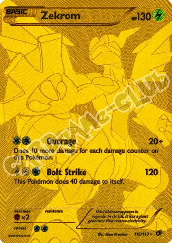 115 / 113 Zekrom ultra rara foil (EN) -NEAR MINT-