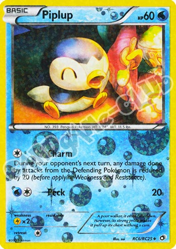 RC6/RC25 Piplup radiant foil (EN) -NEAR MINT-
