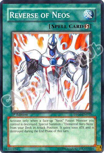 DP06-EN015 Reverse of Neos comune 1a Edizione (EN) -NEAR MINT-