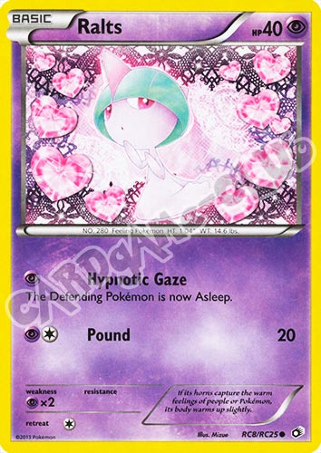 RC8/RC25 Ralts radiant foil (EN) -NEAR MINT-