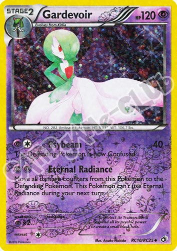 RC10/RC25 Gardevoir radiant foil (EN) -NEAR MINT-