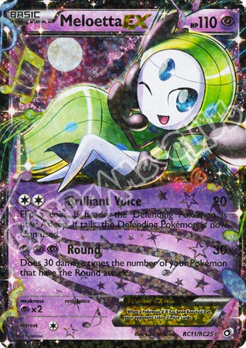 RC11/RC25 Meloetta EX radiant foil (EN) -NEAR MINT-