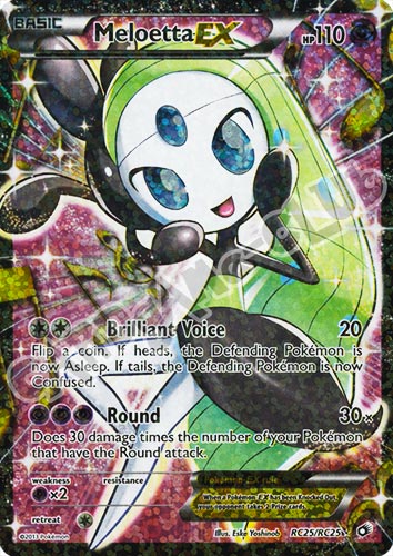 RC25/RC25 Meloetta EX radiant foil (EN) -NEAR MINT-