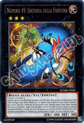 NUMH-IT029 Numero 49: Sintonia della Fortuna rara segreta unlimited (IT) -PLAYED-