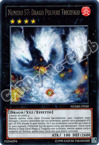 NUMH-IT030 Numero 57: Drago Polvere Tricefalo rara segreta unlimited (IT) -GOOD-
