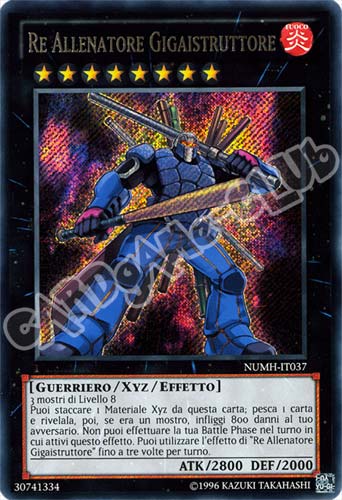 NUMH-IT037 Re Allenatore Gigaistruttore rara segreta unlimited (IT) -PLAYED-