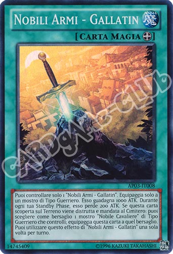 AP03-IT008 Nobili Armi - Gallatin super rara (IT) -NEAR MINT-