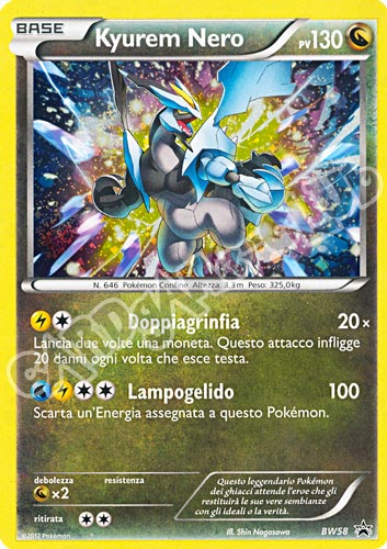 BW58 Kyurem Nero rara foil (IT) -NEAR MINT-
