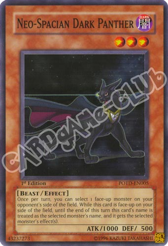 POTD-EN005 Neo-Spacian Dark Panther super rara 1st edition (EN) -NEAR MINT-