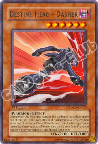 POTD-EN017 Destiny Hero - Dasher rara 1st edition (EN) -NEAR MINT-