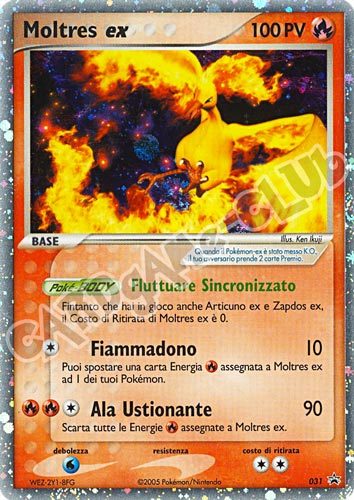 031 Moltres ex rara ex foil (IT) -NEAR MINT-