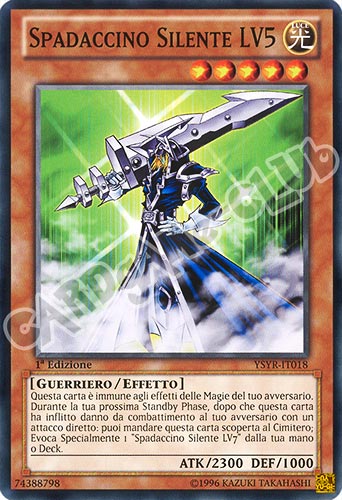 YSYR-IT018 Spadaccino Silente LV5 comune 1a Edizione (IT) -NEAR MINT-