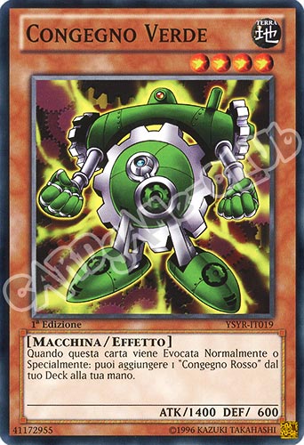 YSYR-IT019 Congegno Verde comune 1a Edizione (IT) -NEAR MINT-