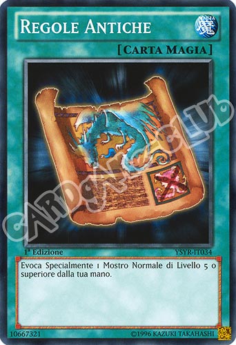 YSYR-IT034 Regole Antiche comune 1a Edizione (IT) -NEAR MINT-