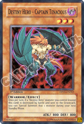 DP05-EN002 Destiny HERO - Captain Tenacious comune 1st edition (IT) -NEAR MINT-