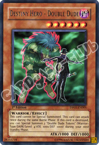 DP05-EN005 Destiny HERO - Double Dude rara 1st edition (IT) -GOOD-
