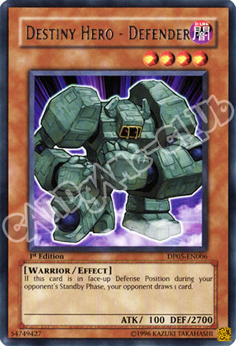 DP05-EN006 Destiny HERO - Defender rara 1st edition (IT) -NEAR MINT-